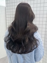エイド 本店(aid)&nbsp;ロングレイヤーアッシュグレージュチョコレートブラウン