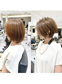 30代40代50代ショート白髪ぼかし銀座丸みくびれ井