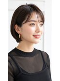 ショートボブ髪型20代30代40代50代前髪あり前髪なし面長丸顔越谷