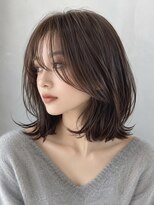 ベル 新宿(Belle)&nbsp;巻ける縮毛矯正ミディアムハッシュカットくびれレイヤー
