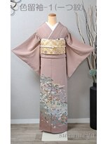 きものサロン すずめ屋&nbsp;レンタル番号　色留袖-1（一つ紋/庭園）