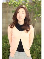 クープ ヘアーベー 船堀店(COUPE hair.b)&nbsp;かきあげ前髪×大人うるつやセミディ　アッシュグレージュ