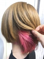 アンク クロス 関内店&nbsp;チェリーピンクインナーカラー　【mifuyu】