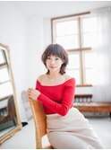 ひし形シルエット×マッシュミディ【行徳】