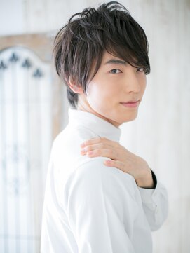 モッズヘア メン 上尾東口店(mod's hair men) ≪mod's men≫厚めバングが新鮮！黒髪爽やかマッシュf