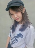 #小顔度が増す帽子活用ヘア#秋の色持ちベージュカラー