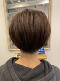 キレイな丸みのショートボブ