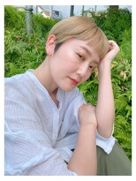 モリオ フロム ロンドン イオンモール 熊本店(morio FROM LONDON)&nbsp;【morio熊本】ミルクティーブロンド/ショート.k