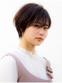  [オージュアサロン/恵比寿]簡単スタイリング/前下がりショート