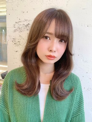 ロングヘアでもイメチェンが叶う！韓国くびれヘア・前髪カット・顔まわりの後れ毛カットも似合わせます＊