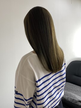 アンブレラ 中目黒(ANBRERA) ブリーチなしオリーブベージュ