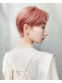 色落ちもキレイなピンクカラー&横顔美人なお洒落ショート
