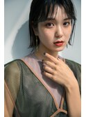 外ハネボブセクションカラーグラデーションカラーペールベージュ