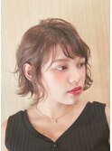 切りっぱなしボブ★ゆるふわパーマ