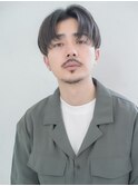 刈り上げマッシュ センターパート 簡単スタイリングのメンズヘア