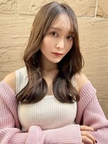 ルームバイシー 新宿(Loom. by Sea)&nbsp;韓国風前髪/シルキーベージュ/斜めバング/グレージュカラー