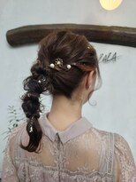 ザザ(ZAZA)&nbsp;編みおろしポニー＊結婚式参列＊ヘアセット