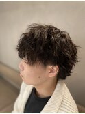 波巻きツイストスパイラルパーマ