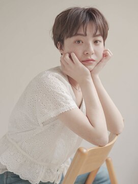 ムク 甲府(muku.) 前髪/小顔に見せるヘア/ココアベージュ/オリーブグレー[甲府駅]