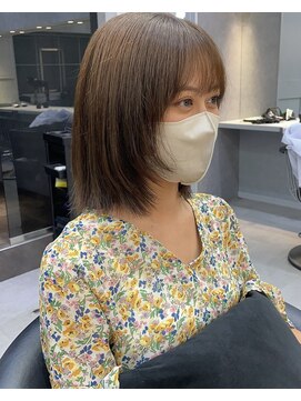 ロンドアヴァントゥス 池袋(Lond aventus) 韓国レイヤー/韓国風/ボブ/髪質改善/黒髪/ブリーチなし〔池袋〕