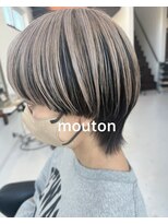 ムートン(Mouton) ウルフにアンブレラカラー【髪質改善/トステア/インナーカラー】