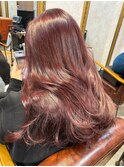 orso hair x ワインレッド