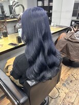 ヘアサロンエムフィス 池袋東口(HAIR SALON M Fe's)&nbsp;ブリーチ一回インディゴブルー