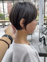 ビューブルー 亀戸錦糸町(VIEW BLUE)&nbsp;美髪シアーカラーピンクブラウンショートカット切りっぱなしボブ