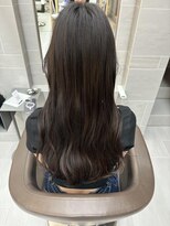 ラミン(LAMIN)&nbsp;ロングヘア/ダークブラウン/ツヤ髪