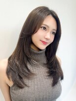 ノエシキカ(noe sikika)&nbsp;くびれヘア/アプリコットオレンジ/ハイライトカラー/栄A86