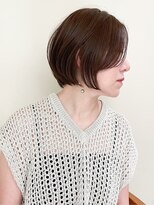 ネイロ バイ ジルブラン 葛西(NeiRo by JIL BLAN)&nbsp;ハイライト白髪ぼかしダブルカラーインナーカラーショートボブ