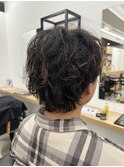 メンズ/縦おちパーマ