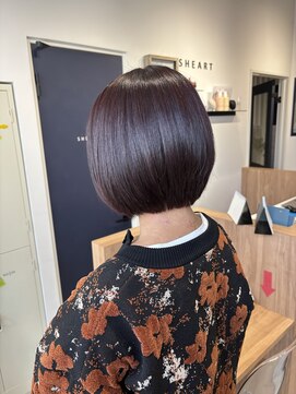 シアート(SHEART) ラベンダーカラー×大人かわいいショートボブ