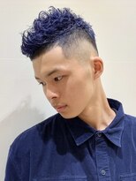ピークアブー 原宿ハラカド(PEEK-A-BOO) モヒカン /スキンフェード /ブルーブラック /ブリーチ /メンズ