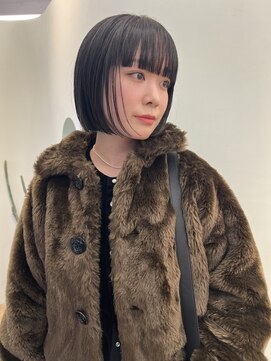 ユー セント(yew scent) ワイドバング黒髪ボブ