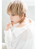 エスドットブルーム(S.BROOM)&nbsp;【S.BROOM　なんば】ショート×ハイトーンべージュ