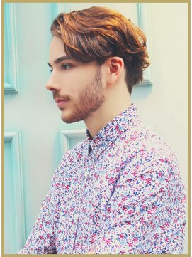 ジジバイワースホワイル(jiji by WORTH WHILE) アッシュブラックウルフマッシュパーマハイライト波巻きショート