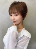 ショート×ハイライト白髪ぼかし×ハイライトカラー[心斎橋]