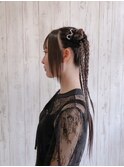 【JLB・yuko】ツインお団子三つ編みあみおろし