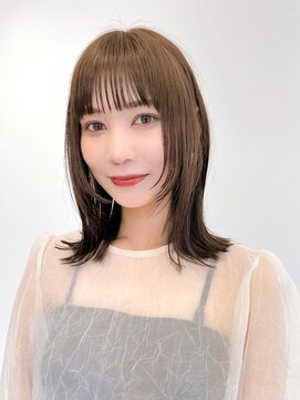 セイドット フクオカ(Say.FUKUOKA) 【レディース・大名】ミディアム×顔まわりレイヤー×シースルー