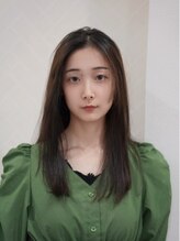 ティーワン 神埼店(T-one) ネビージュオリーブベージュ髪質改善前髪カットロングカット