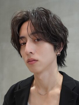 フィフス 原宿(fifth) センターパートニュアンスパーマ韓国シャドウフェザーパーマ30代