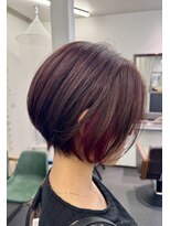 レリンク バイ コッミナム(LeLink by COMiNUM)&nbsp;ショートボブ／インナーカラー／ボルドールビー