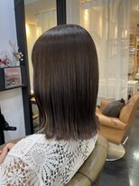 アバーブ ザ ビューティー アイランド(Above the beauty island -oizumi gakuen-)&nbsp;切りっぱなしボブ/ミディアムボブ/マロンブラウン/透明感