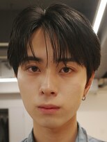 アンサー 渋谷(ANSWER)&nbsp;シースルーセンターパートフェザーパーマ髪質改善縮毛矯正韓国