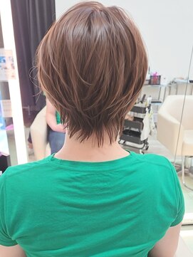 イメチェン丸みショートナチュラルボブ30代40代50代田嶋50