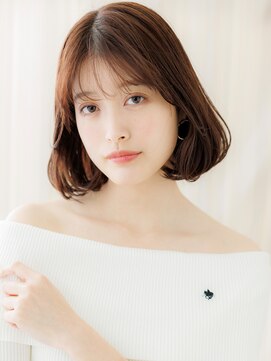 カバーヘア 上尾西口店(COVER HAIR) リタッチカラー大人美人美髪ワンカールAラインボブY上尾30代40代