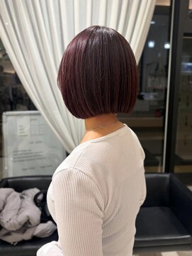 ケンジサナンド(KENJE Sanando) ボブ/切りっぱなしボブ/ブリーチなし暖色