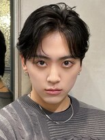 ロンドオム 池袋(Lond Homme)&nbsp;men's/メンズ/ダウンパーマ/黒染め/韓国/ブルーブラック/池袋