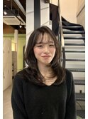 ハッシュカット×オリーブグレージュ